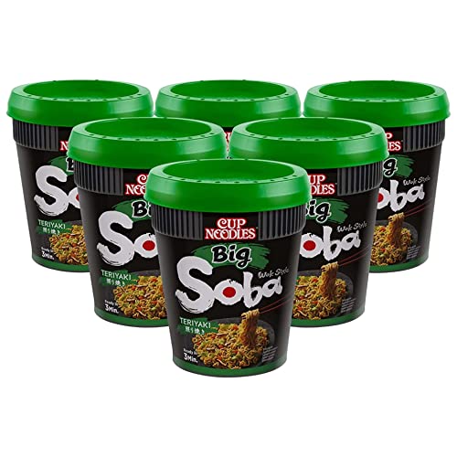 Nissin-Noodles Big Soba Cups Teriyaki, 6er Pack (6 x 113g) von Universal Product Solutions