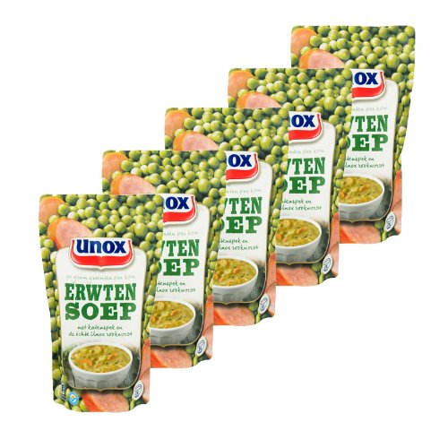 Unox Erwtensuppe in zak, 5er Pack (5 x 570ml) von Unox