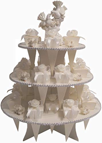 24 Gastgeschenke 3-stöckige Torte zur Hochzeit Tauben GG0091 von Unser schönster Tag