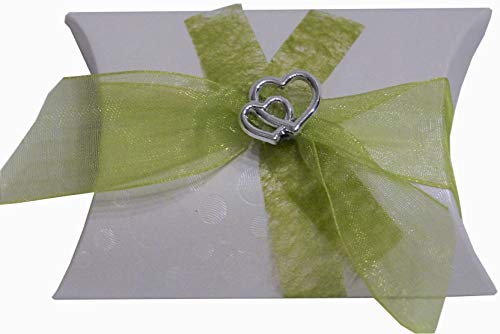 Gastgeschenke Mandeln Doppel HERZ Hochzeit Taufe Kommunion Konfirmation GG0093 hellgrün Gastgeschenke Mandeln Doppel HERZ Hochzeit Taufe Kommunion Konfirmation GG0093 hellgrün von Unser schönster Tag