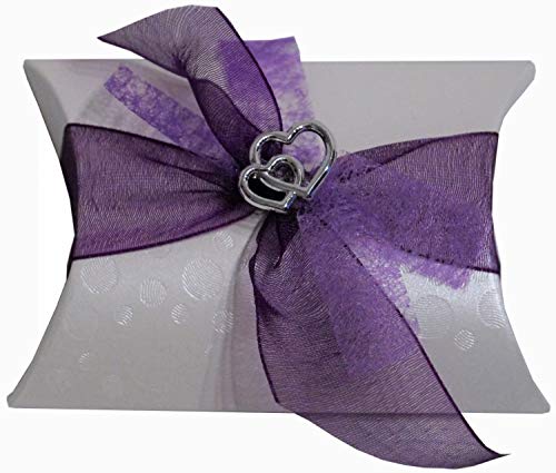 Gastgeschenke Mandeln Doppel HERZ Hochzeit Taufe Kommunion Konfirmation GG0093 lila Gastgeschenke Mandeln Doppel HERZ Hochzeit Taufe Kommunion Konfirmation GG0093 lila von Unser schönster Tag