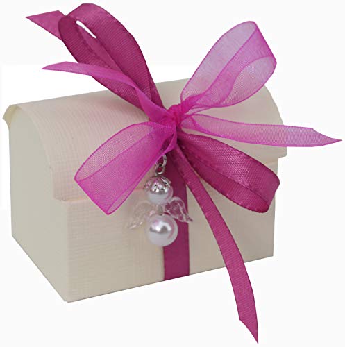 Gastgeschenke Mandeln SCHUTZENGEL Hochzeit Taufe Kommunion Konfirmation GG0082 in verschiedenen Farben (pink) von Unser schönster Tag