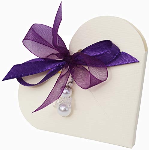 Gastgeschenke Mandeln SCHUTZENGEL Hochzeit Taufe Kommunion Konfirmation GG0084 in verschiedenen Farben (lila) von Unser schönster Tag