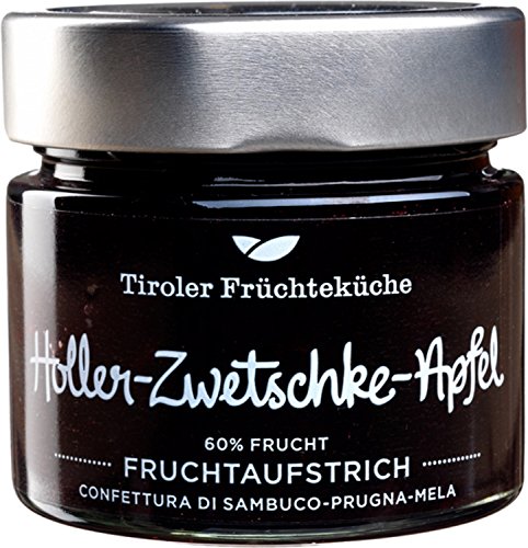 Holler-Zwetschke-Apfel-Konfitüre 60 % Frucht 200 gr. - Unterweger - UWE von Unterweger