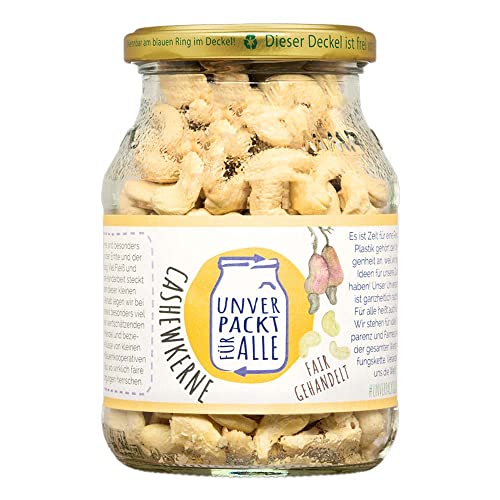 Unverpackt Umgedacht Cashewkerne, ganz, 280g Unverpackt Umgedacht Cashewkerne, ganz, 280g von Unverpackt Umgedacht