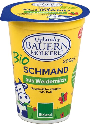 Upländer Bauernmolkerei Bio Schmand (6 x 200 gr) von Upländer Bauernmolkerei