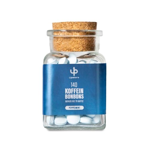 Upsters Energy Koffein Bonbons - PEPPERMINT SUPER SUPER FRESH - 140 bonbons - Energie von 70 Kaffees und Energydrinks - Ohne Zucker - Vegan - Made in Germany Upsters Energy Koffein Bonbons - PEPPERMINT SUPER SUPER FRESH - 140 bonbons - Energie von 70 Kaffees und Energydrinks - Ohne Zucker - Vegan - Made in Germany von Upsters