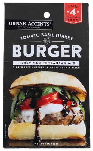 Urban Accents Tomate Basilikum Truthahn Burger Herby Mediterrane Mischung von Urban Accents