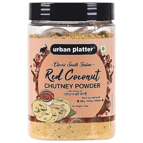 South Indian Style Instant Red Coconut Chutney Powder 200G / 7Oz [Nariyal Ki Chutney Just Water] von Urban Platter