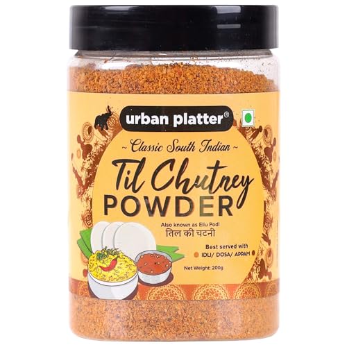 South Indian Style Instant Til Chutney Powder 200G / 7Oz [Ellu Podi Chutney Just Water] von Urban Platter
