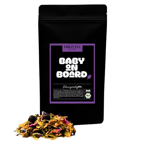 Urban Tea Factory | Bio Teemischung | Baby On Board | Bio Schwangerschaftstee im Nachfüllbeutel | 80g | loser Premium Bio-Tee | 100% natürlich | vegan von Urban Tea Factory