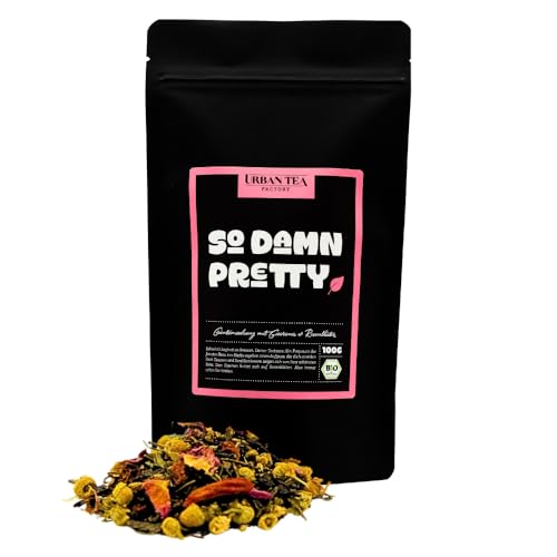 Urban Tea Factory | Bio Teemischung | So Damn Pretty | Bio Grünteemischung mit Guarana & Rosenblüten im Nachfüllbeutel | 100g | loser Premium Bio-Tee | 100% natürlich | vegan von Urban Tea Factory