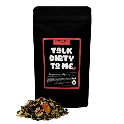 Urban Tea Factory | Bio Teemischung | Talk Dirty to Me | Bio Schwarzteemischung mit Maca & Ginseng im Nachfüllbeutel | 90g | loser Premium Bio-Tee | 100% natürlich | vegan von Urban Tea Factory