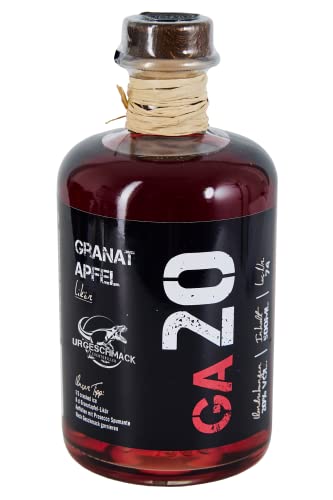 Urgeschmack Eventgrillen Granatapfel Likör 20% Vol. (fruchtiger Kurzer, Aperitif, Cocktail, erfrischendes Trinkvergnügen) 1 x 0,5 Liter von Urgeschmack Eventgrillen