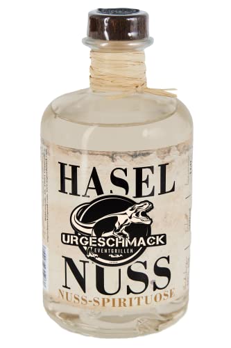 Urgeschmack Eventgrillen Haselnuss Schnaps 40% Vol. (milder Haselnuss Schnaps, süffige Spirituose, pures Trinkvergnügen) Als Longdrink mit Minze & Ginger Ale 1 x 0,5 Liter von Urgeschmack Eventgrillen