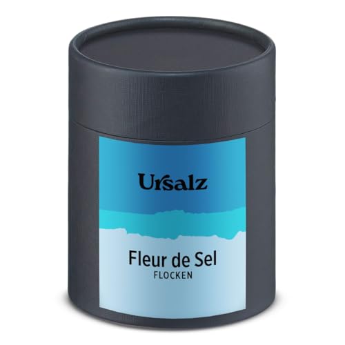 Fleur de Sel Flocken 300g von Ursalz eignet sich besonders gut für Gegrilltes Fleisch und Fisch, Salate und Gemüse Eierspeisen und Desserts von Ursalz