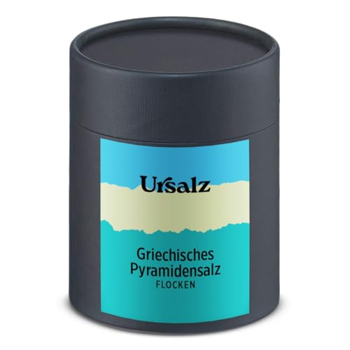 Griechische Pyramidensalz Flocken 200g von Ursalz eignet sich besonders gut für Fleisch und Fisch, Gemüse, Brot und Süßes Gebäck von Ursalz