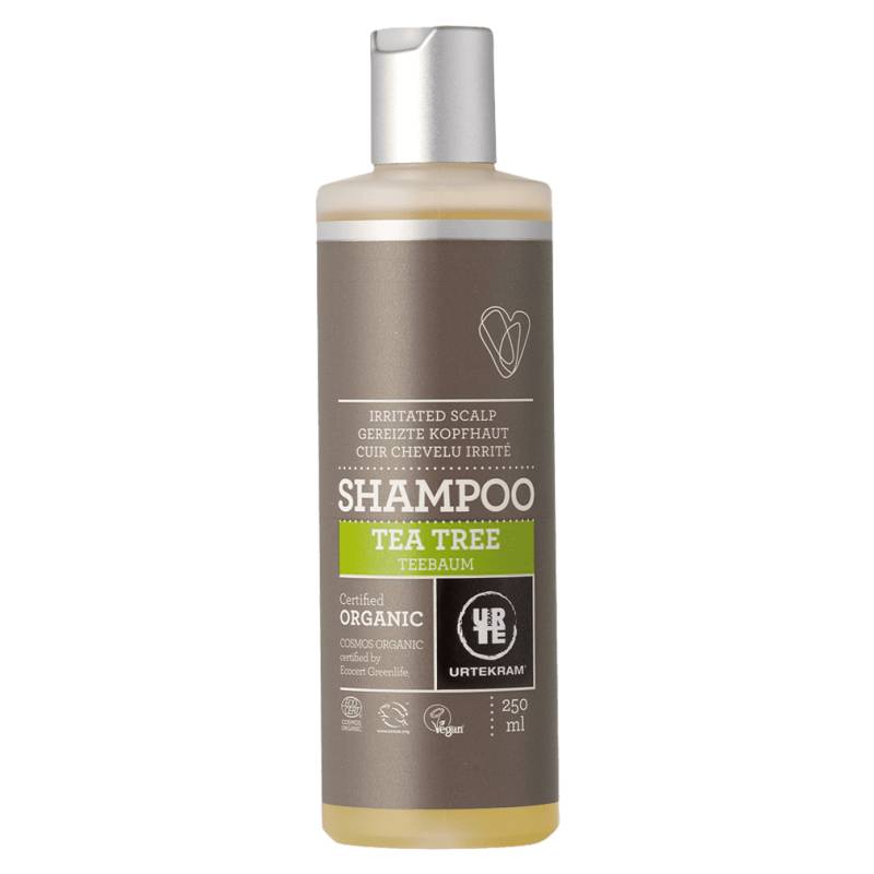 Teebaum Shampoo für gereizte Kopfhaut von Urtekram