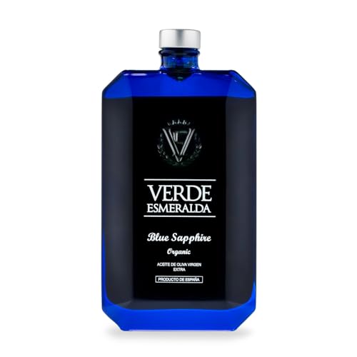 Gourmet-Olivenöl extra vergine Sorte: Picua (Königliche) (500 ml, Blue Sapphire) von V E VERDE ESMERALDA