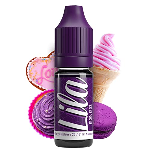 Lebensmittelfarbe Lila 10ml Farbstoff hoch konzentriert, Made in DE zuckerfrei, flüssig, zum Färben von Getränken, Kuchen, Teig, Toppings, Slime uvm. Tortendeko - Backzubehör von V2 FOODS