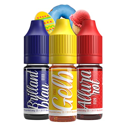 Belissia Lebensmittelfarbe Set – 3x10ml flüssig & hochkonzentriert – Lebensmittelechte Speisefarbe für Backen, Kochen, Fondant, Teig & Deko – vegan, stark färbend, ohne Alkohol Belissia Lebensmittelfarbe Set – 3x10ml flüssig & hochkonzentriert – Lebensmittelechte Speisefarbe für Backen, Kochen, Fondant, Teig & Deko – vegan, stark färbend, ohne Alkohol von V2 FOODS