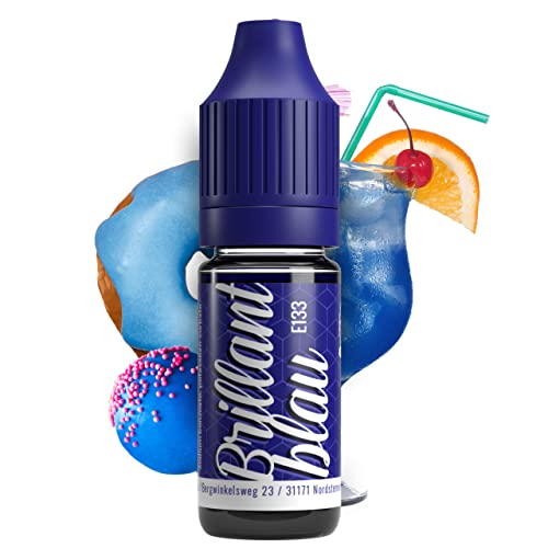 Lebensmittelfarbe Blau 10ml Farbstoff hoch konzentriert, Made in DE zuckerfrei, flüssig, zum Färben von Getränken, Kuchen, Teig, Toppings, Slime uvm. Tortendeko - Backzubehör von Belissia