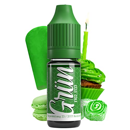 Belissia Lebensmittelfarbe Grün - 10ml flüssig & hochkonzentriert - Lebensmittelechte Speisefarbe zum Backen, Kochen, Fondant & DIY - vegan, stark färbend, geschmacksneutral von Belissia