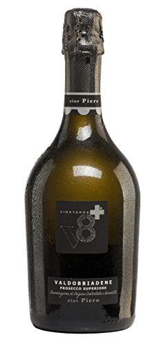 Vineyards v8+ Sior Piero Valdobbiadene Prosecco Extra Dry Glera Extra trocken (3 x 0.75 l) von V8+ Vineyards