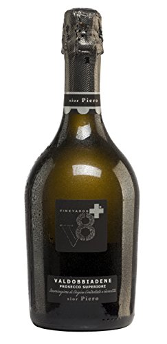 Vineyards v8+ Sior Piero Valdobbiadene Prosecco Extra Dry Glera Extra trocken (3 x 0.75 l) von Vineyards v8+