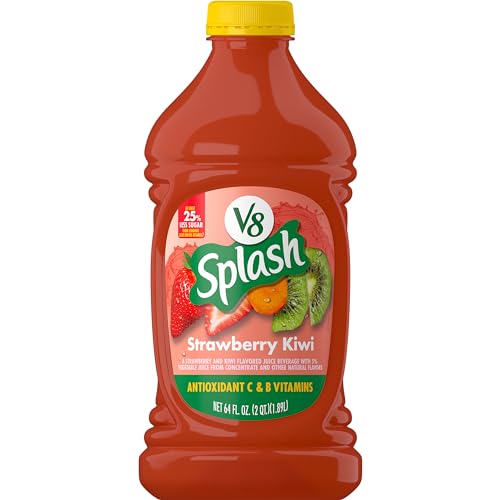 V8 Splash Saftgetränk mit Erdbeer-Kiwi-Geschmack, 180 ml Flasche V8 Splash Saftgetränk mit Erdbeer-Kiwi-Geschmack, 180 ml Flasche von V8 Splash
