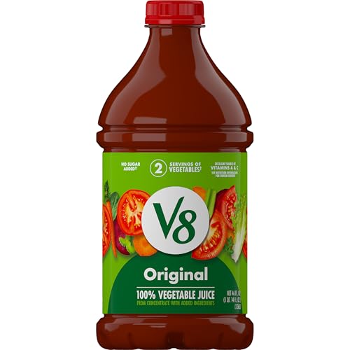 100% Vegetable Juice, Vegetable Blend with Tomato Juice, 46 FL OZ Bottle 100% Vegetable Juice, Vegetable Blend with Tomato Juice, 46 FL OZ Bottle von V8