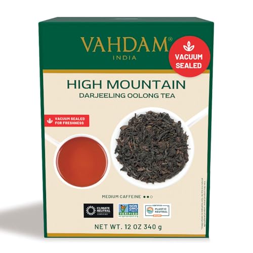 VAHDAM, High Mountain Oolong Tea (340g) Hand Gepflückt Auf Den Hochgelegenen Darjeeling Plantagen | 100% Natürlich Oolong Teeblätter | Direkt Von Der Quelle In Indien | Aufbrühen Heißen/Eistee von VAHDAM