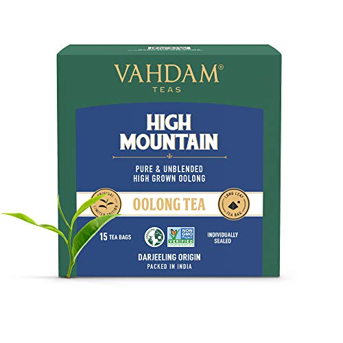 VAHDAM, Tè Himalayan Oolong (15 Bustine Di Tè Piramide) 100% Ingredienti Naturali -Pramide A Foglia Lunghe Oolong Bustine Da Tè Oolong Oolong von VAHDAM