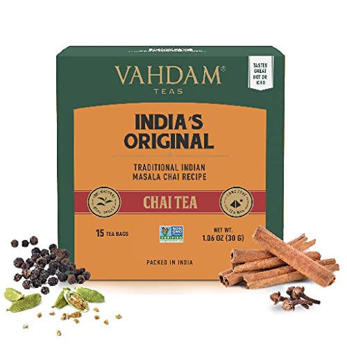 VAHDAM, Indiens Original Masala Chai Tee (15 Teebeutel) von VAHDAM