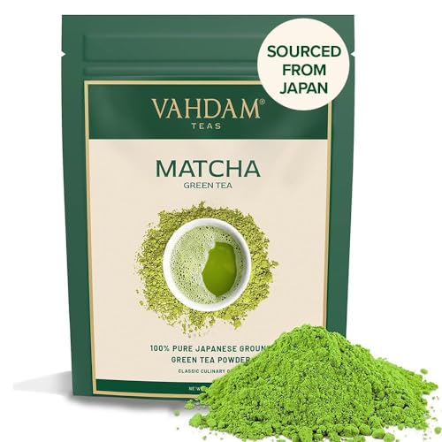 VAHDAM, Matcha-Teepulver (25g) 100% Reines Authentisches Japanisches Matcha-Pulver | Matcha Latte Mix, Smoothies & Rezepte von VAHDAM