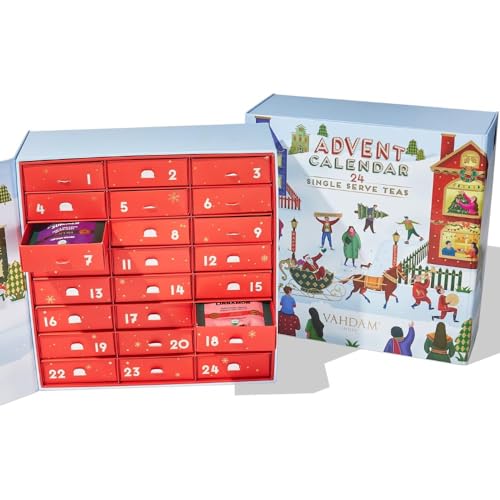 VAHDAM, Weihnachtstee Geschenkset - 120 Teebeutel | 24 Teebeutel preisgekrönter Teemischungen | Geschenke für Männer und Frauen | Festliches Geschenkset | Weihnachtsgeschenke VAHDAM, Weihnachtstee Geschenkset - 120 Teebeutel | 24 Teebeutel preisgekrönter Teemischungen | Geschenke für Männer und Frauen | Festliches Geschenkset | Weihnachtsgeschenke von VAHDAM