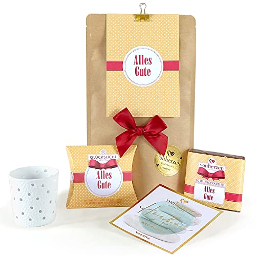 VONHERZEN Glückslicht Geschenkset "Kleine Auszeit" / Dots/Alles Gute VONHERZEN Glückslicht Geschenkset "Kleine Auszeit" / Dots/Alles Gute von VALINA