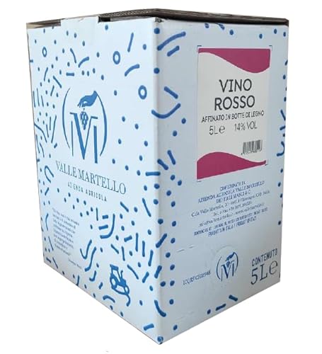 VALLE MARTELLO BAG IN BOX VINO ROSSO AFFINATO IN LEGNO MIRIADE 5 LT von VALLE MARTELLO