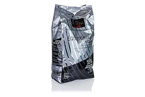 Equatoriale Noire, dunkle Couverture, Callets, 55% Kakao, 3 kg von VALRHONA