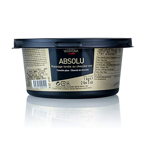 Nappage - Absolu, Bitterschokolade - Schokoladenguss, 1 kg Nappage - Absolu, Bitterschokolade - Schokoladenguss, 1 kg von VALRHONA