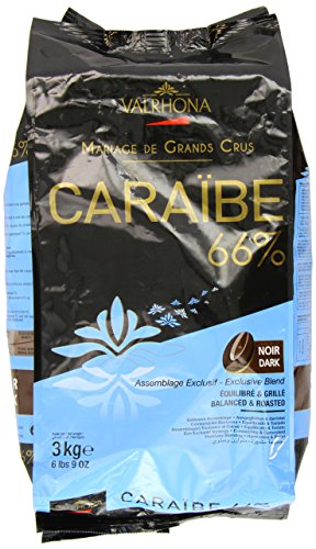Pur Caraibe "Grand Cru", dunkle Couverture, Callets, 66% Kakao, 3 kg von VALRHONA