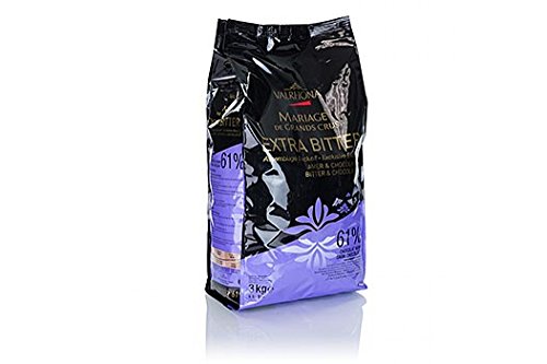 Extra Bitter, dunkle Couverture, Callets, 61% Kakao, 3 kg Extra Bitter, dunkle Couverture, Callets, 61% Kakao, 3 kg von VALRHONA