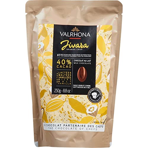 VALRHONA Milchschokolade Drops Lait Jivara 40% 250g von VALRHONA