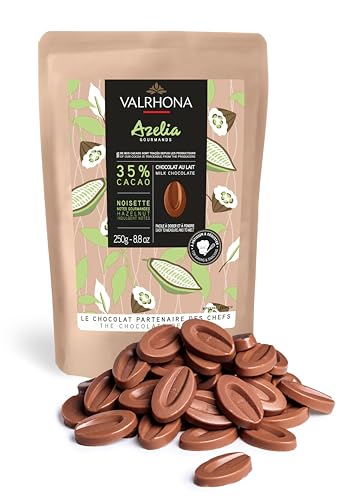 Valrhona Azelia, Haselnuss Couverture, 35%, Callets, 250 g von VALRHONA