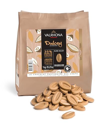 Valrhona Blonde Schokobohnen Dulcey mit 35% Kakaoanteil, 1 KG Valrhona Blonde Schokobohnen Dulcey mit 35% Kakaoanteil, 1 KG von VALRHONA