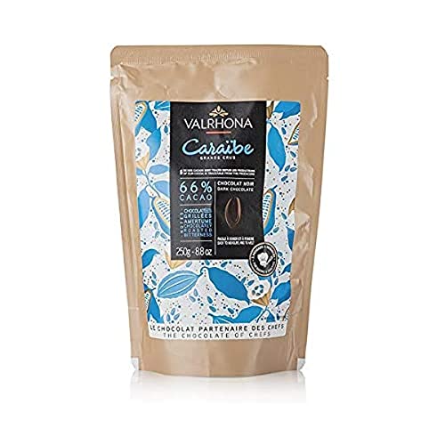 Valrhona Caraibe, Bitterschokolade 66%, Callets, 250 g von VALRHONA