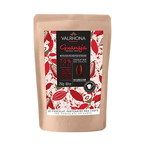 VALRHONA Dunkle Schokolade Noir Guanaja Drops 70% 250g von VALRHONA