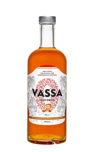 VASSA Zero Rum alkoholfrei 700 ml, ideal für Cocktails und Longdrinks, mit original Geschmack, gleichem Aroma und denselben Eigenschaften wie traditioneller Rum, 100% natürliche Substanzen von VASSA