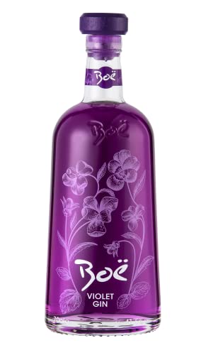 Boë Gin Violet - Botanicals Gin mit Veilchen Aroma - Premium Boe Gin aus Schottland - Veilchen-Gin - lila - 70cl - 41,5% Vol von Boe