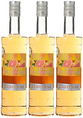 Vedrenne Creme de Pamplemousse Pampelmusenlikör (3 x 0.7 l) von Vedrenne